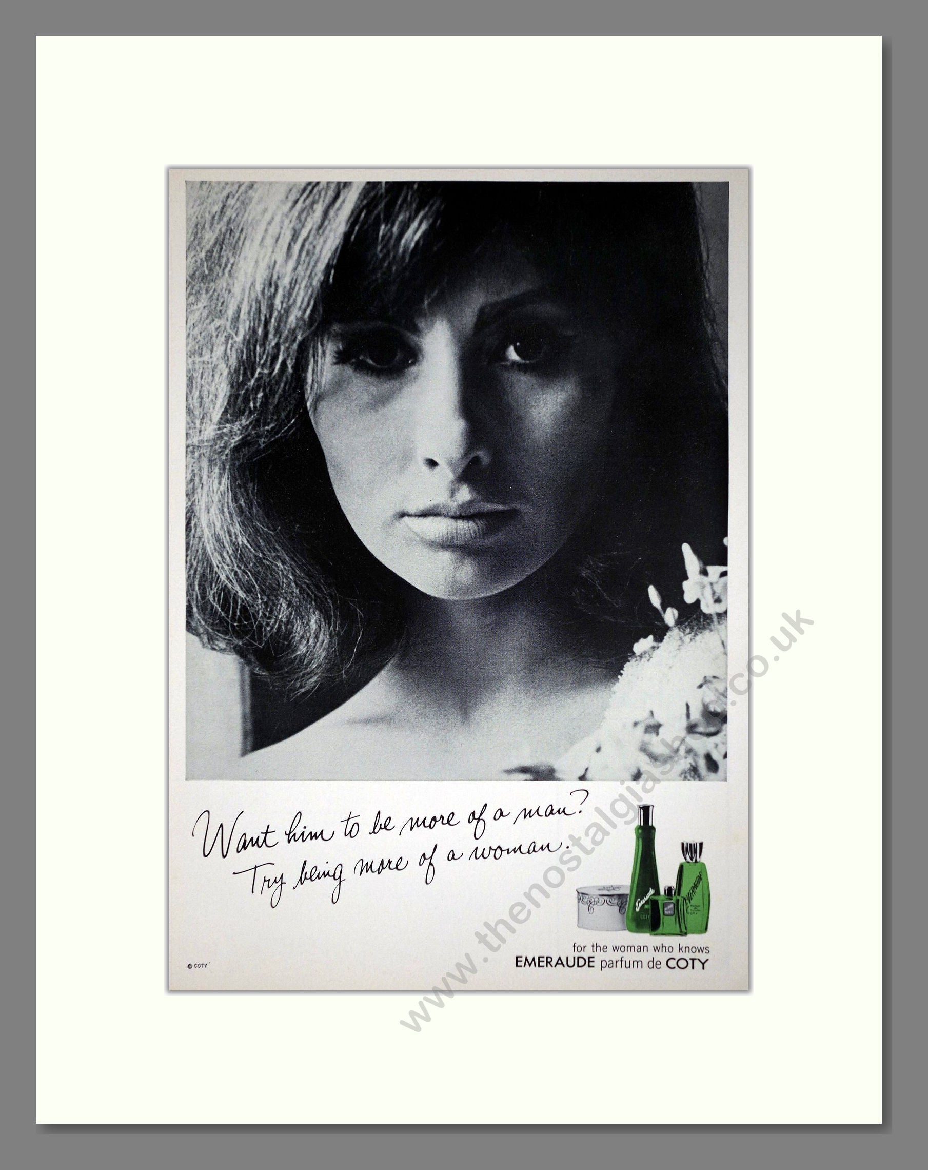 Coty - Emeraude. Vintage Advert 1965 (ref AD66039)