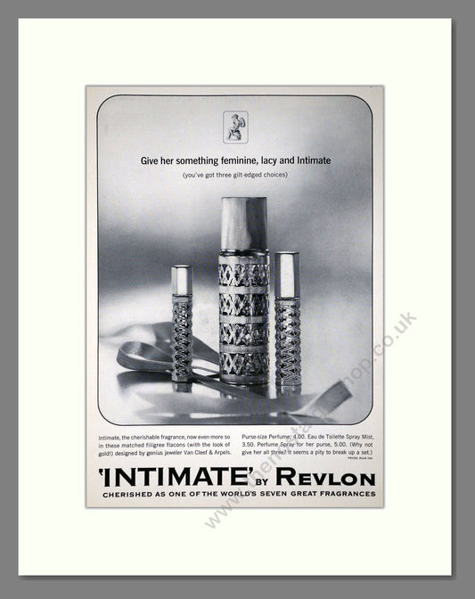 Revlon - Intimate. Vintage Advert 1965 (ref AD66055)