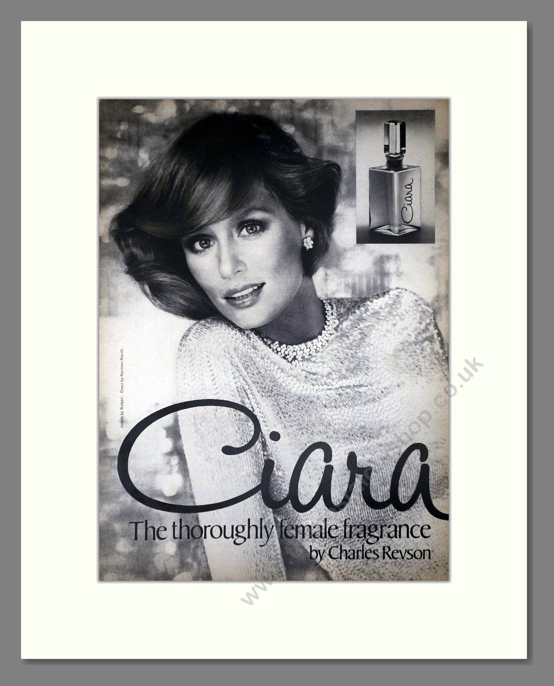 Charles Revson - Ciara. Vintage Advert 1974 (ref AD66076)
