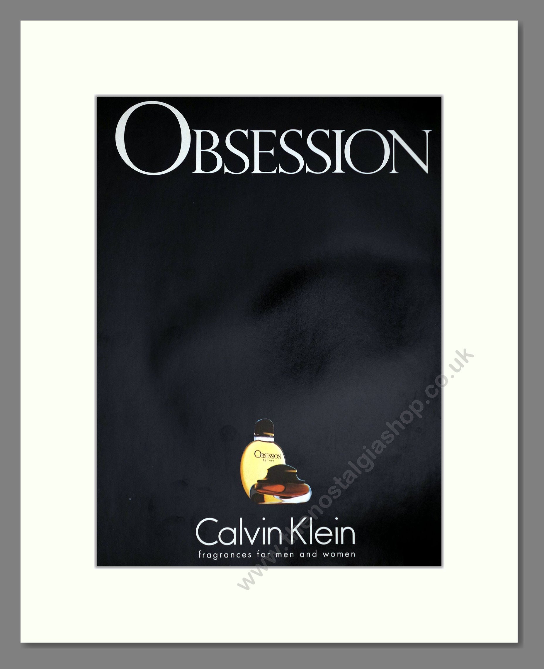 Calvin Klein - Obsession (Double Advert). Vintage Advert 1997 (ref AD66108)