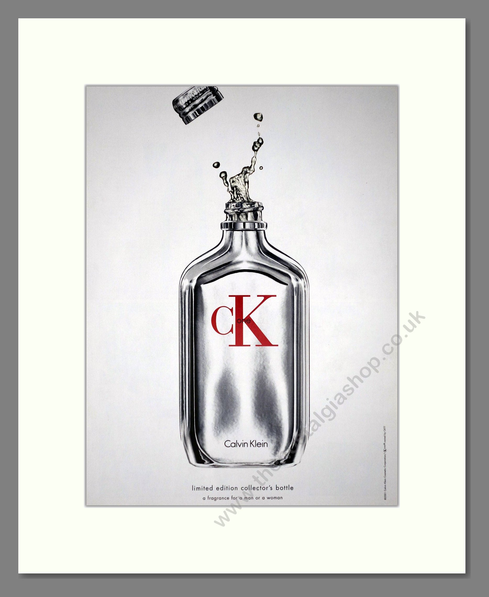 Calvin Klein - CK One. Vintage Advert 2001 (ref AD66114)