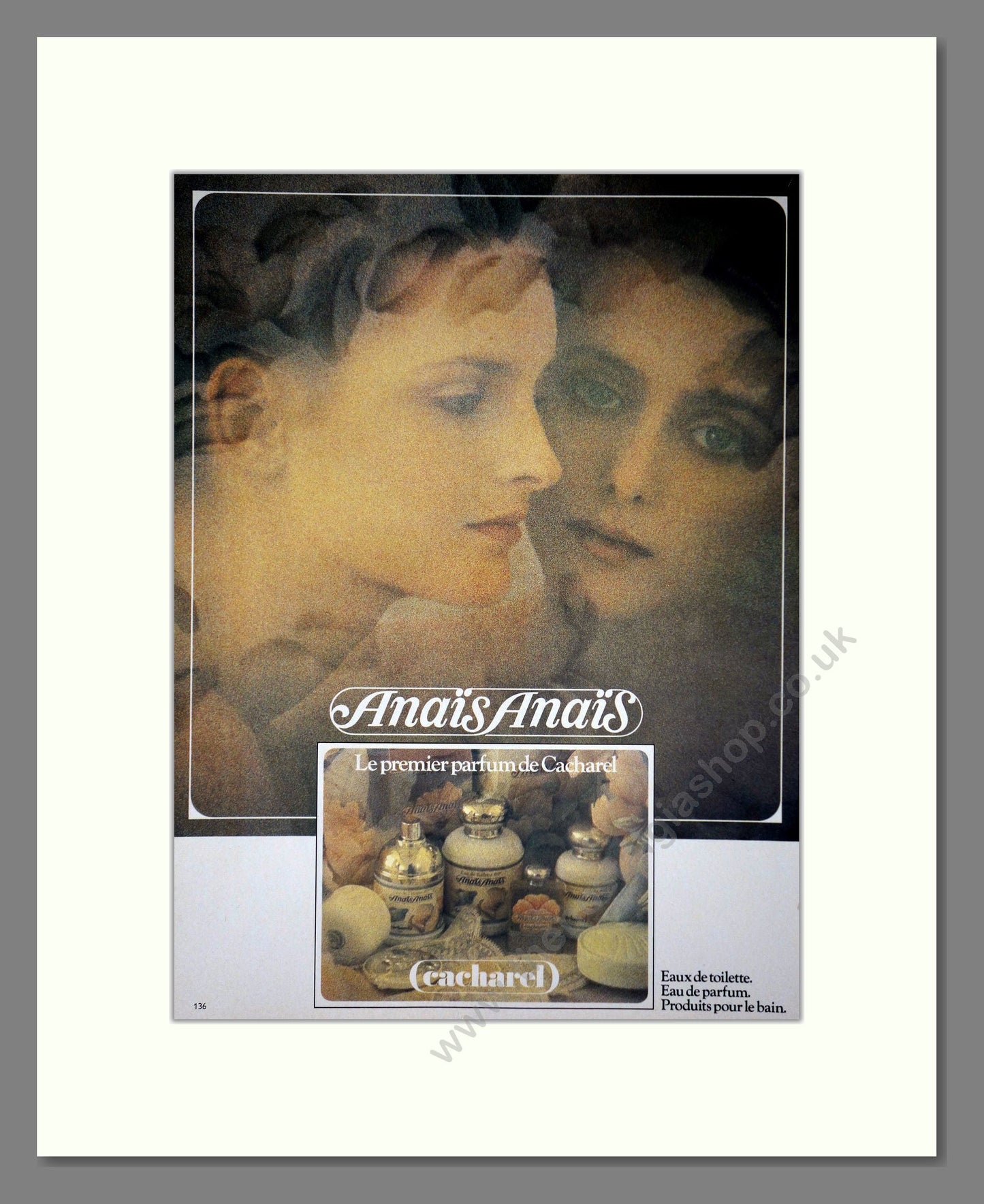 Cacharel - Anais Anais. Vintage Advert 1982 (ref AD66120)
