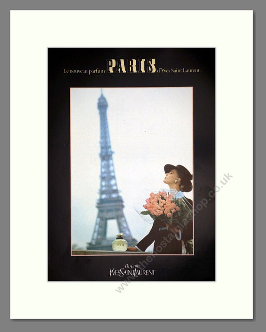 Yves Saint Laurent - Paris. Vintage Advert 1984 (ref AD66127)