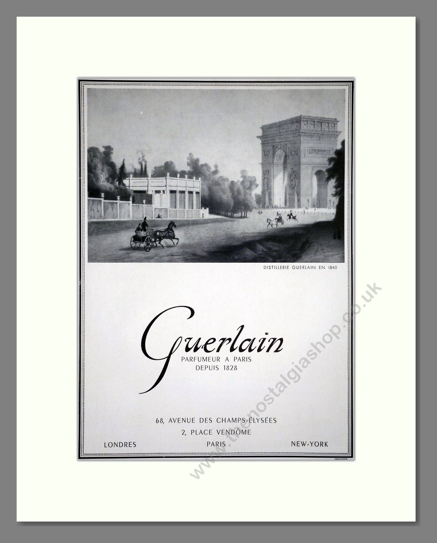 Guerlain - Parfumeur A Paris. Vintage Advert 1953 (ref AD66145)