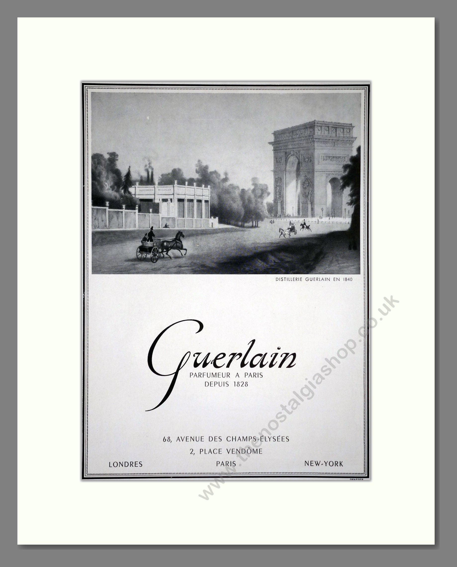 Guerlain - Parfumeur A Paris. Vintage Advert 1953 (ref AD66145)