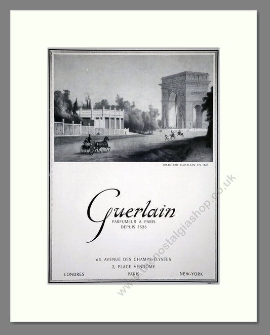 Guerlain - Parfumeur A Paris. Vintage Advert 1953 (ref AD66145)