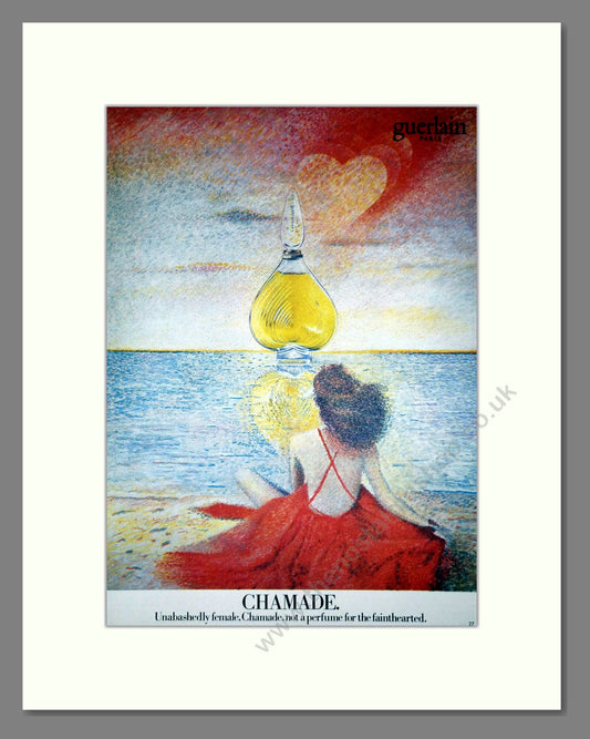 Guerlain - Chamade. Vintage Advert 1982 (ref AD66154)