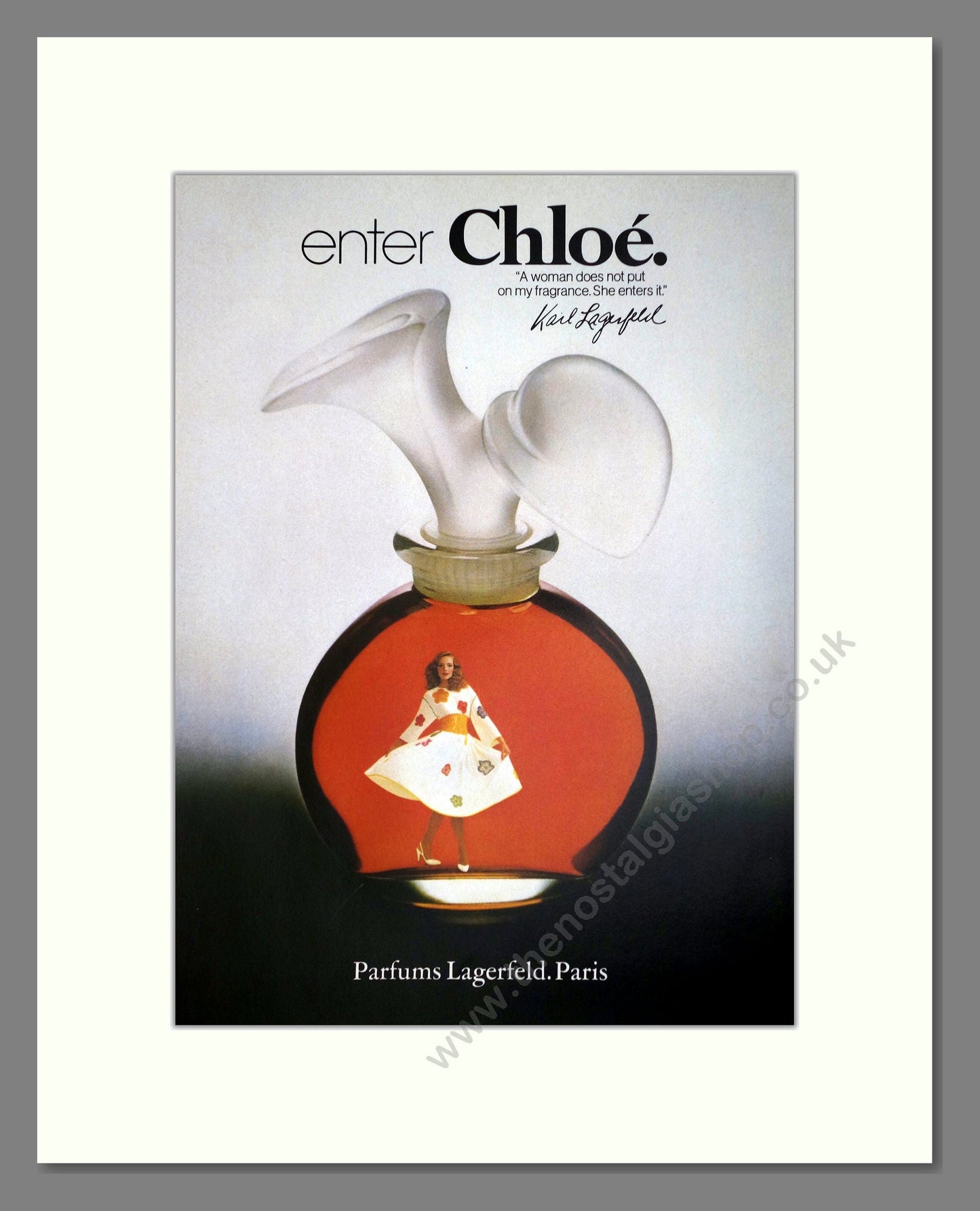 Lagerfeld - Chloe. Vintage Advert 1982 (ref AD66160)