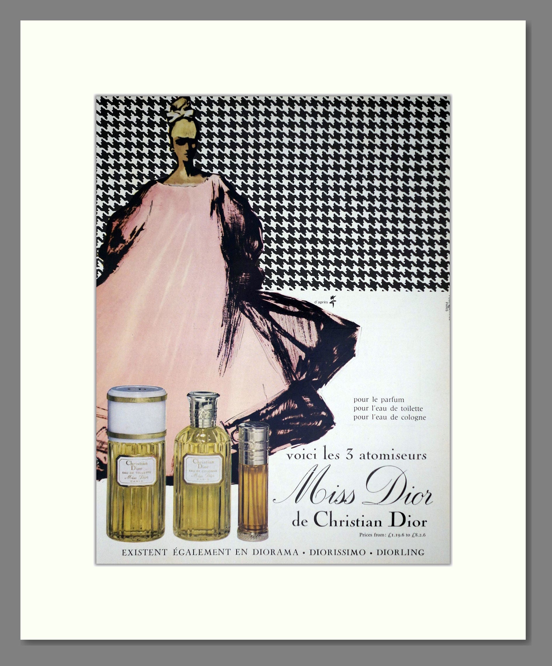 Dior - Miss Dior. Vintage Advert 1967 (ref AD66199)