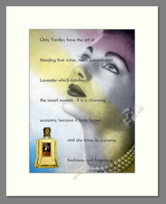 Yardley - Lavender. Vintage Advert 1954 (ref AD66205)