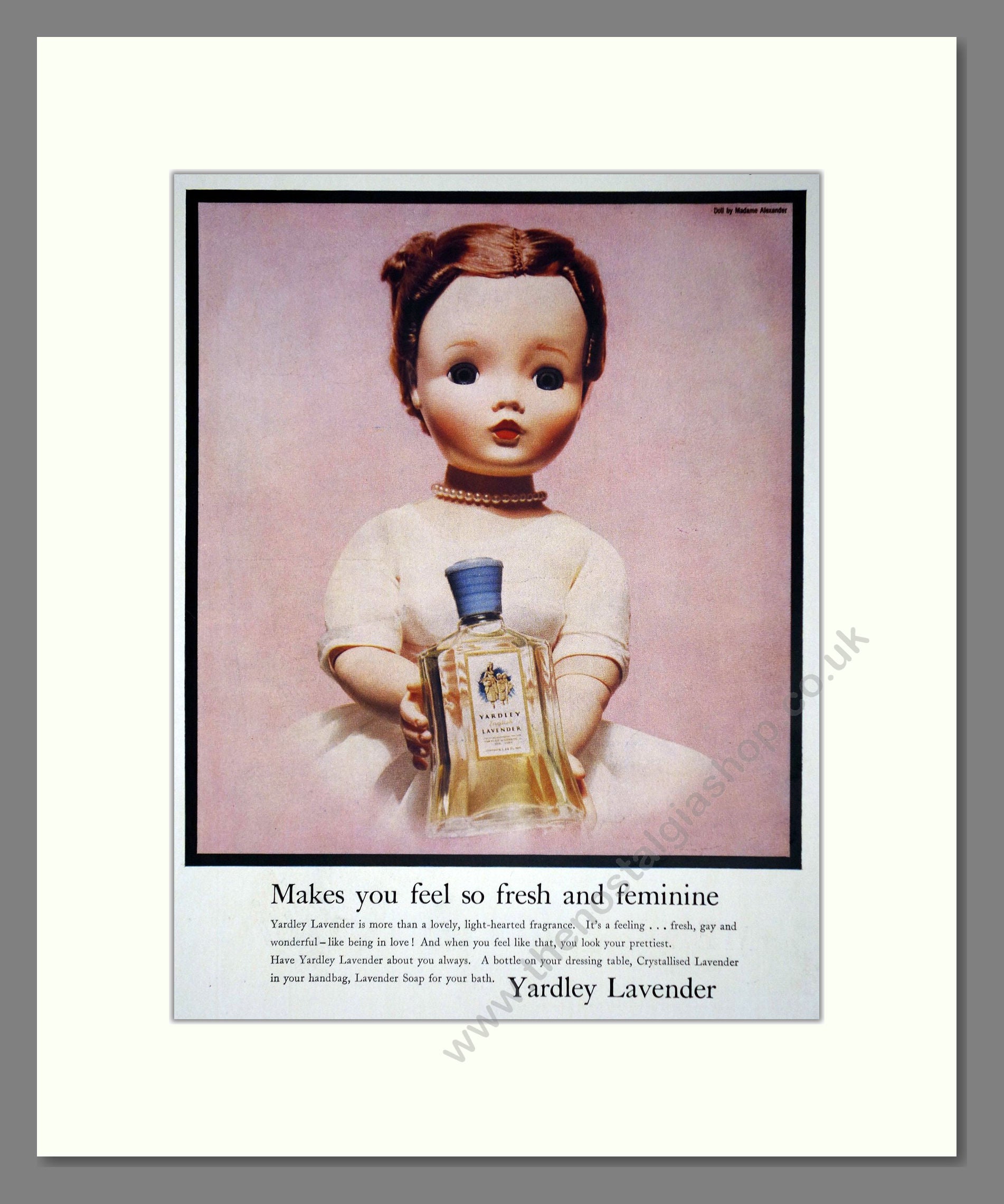 Yardley - Lavender. Vintage Advert 1956 (ref AD66208)
