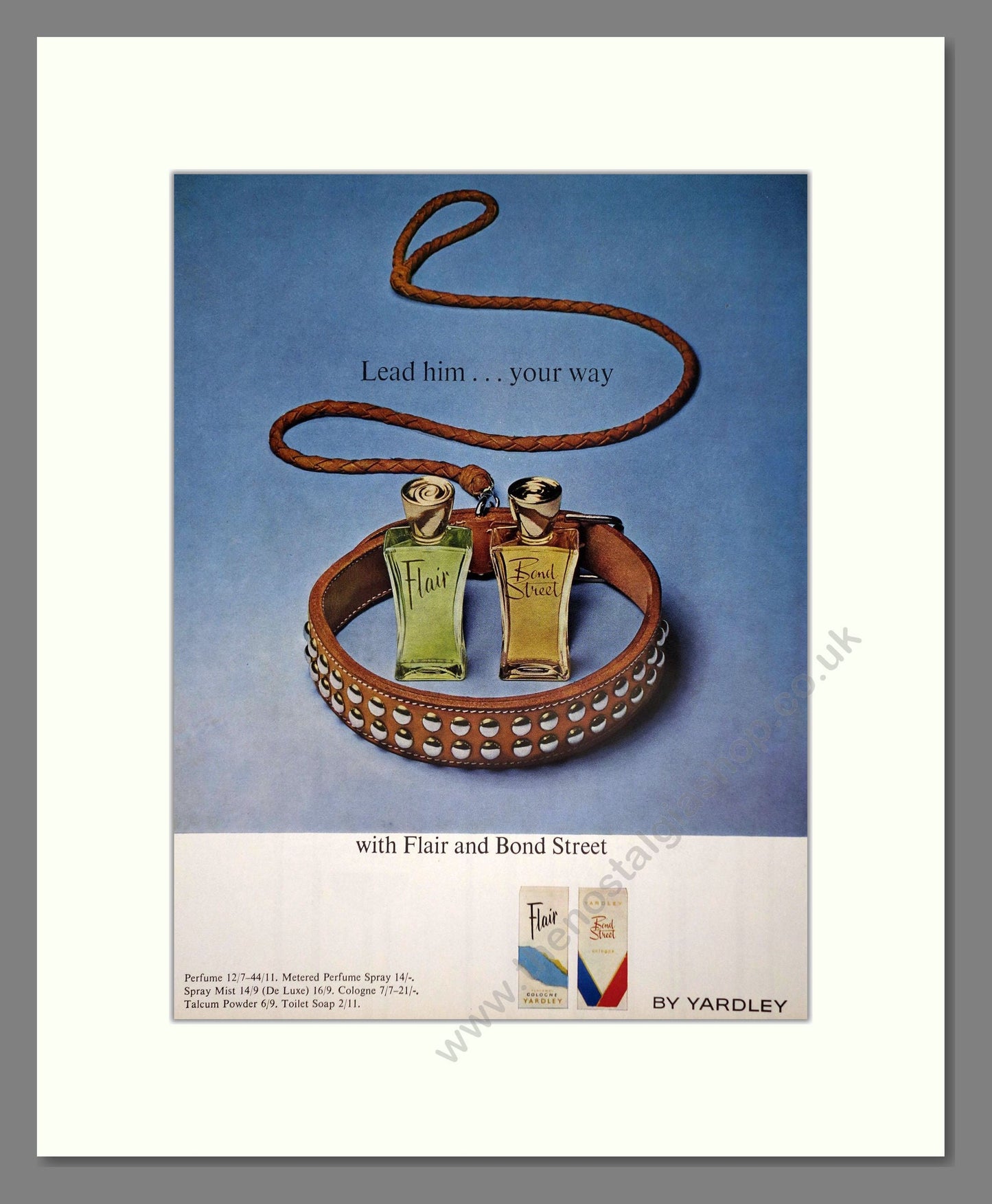 Yardley - Flair / Bond Street. Vintage Advert 1964 (ref AD66212)