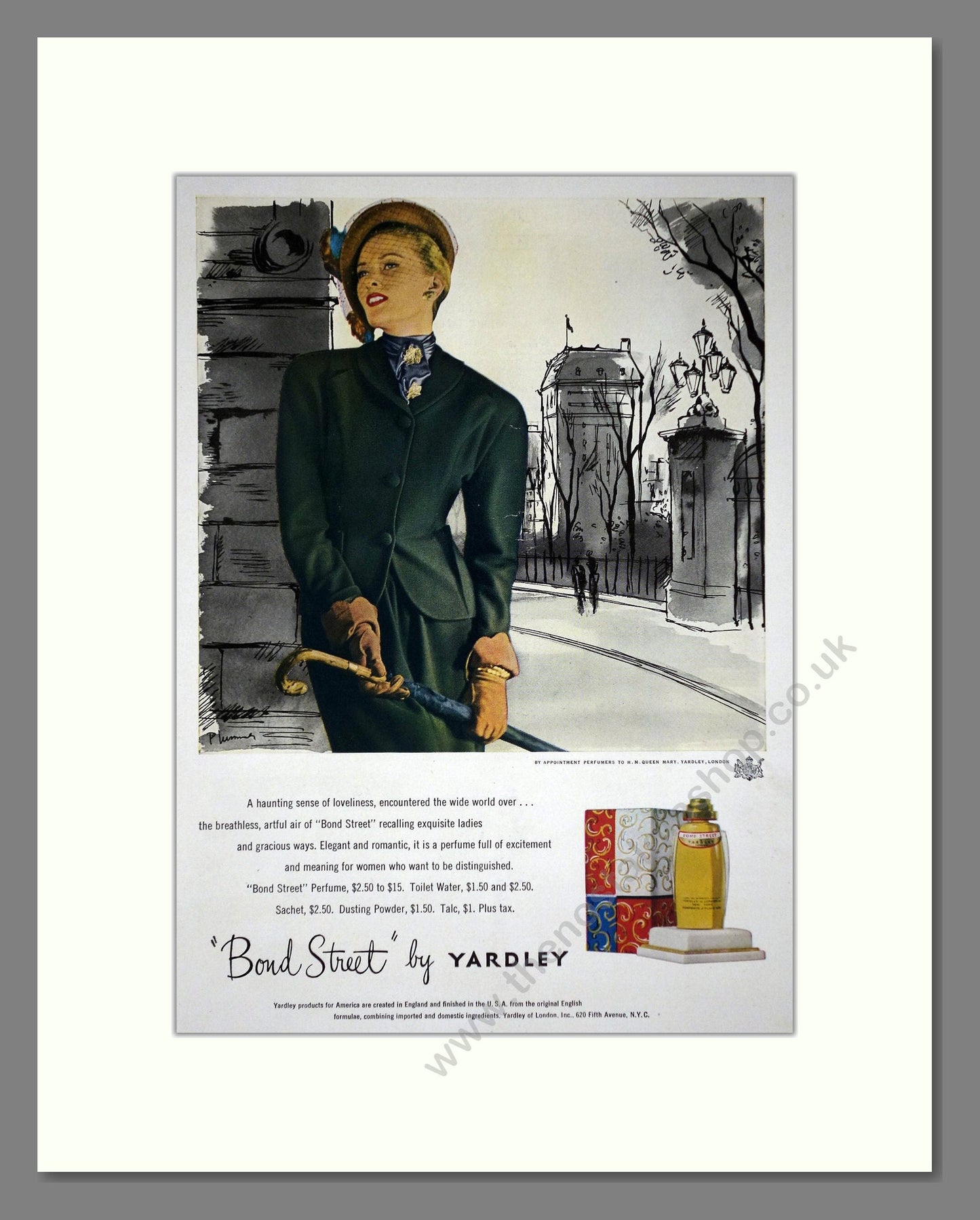 Yardley - Bond Street. Vintage Advert 1948 (ref AD66218)