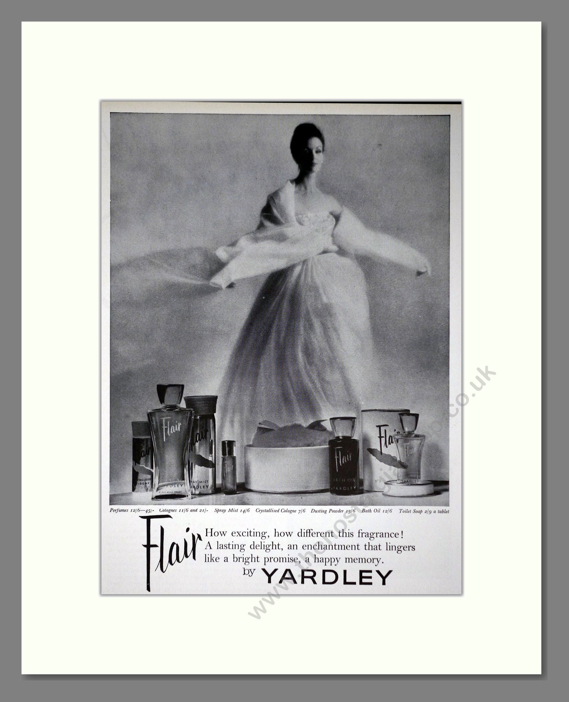 Yardley - Flair. Vintage Advert 1960 (ref AD66220)