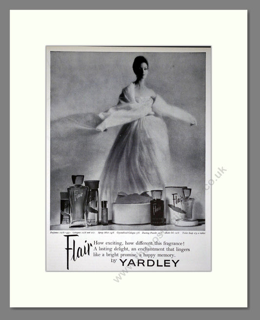 Yardley - Flair. Vintage Advert 1960 (ref AD66220)