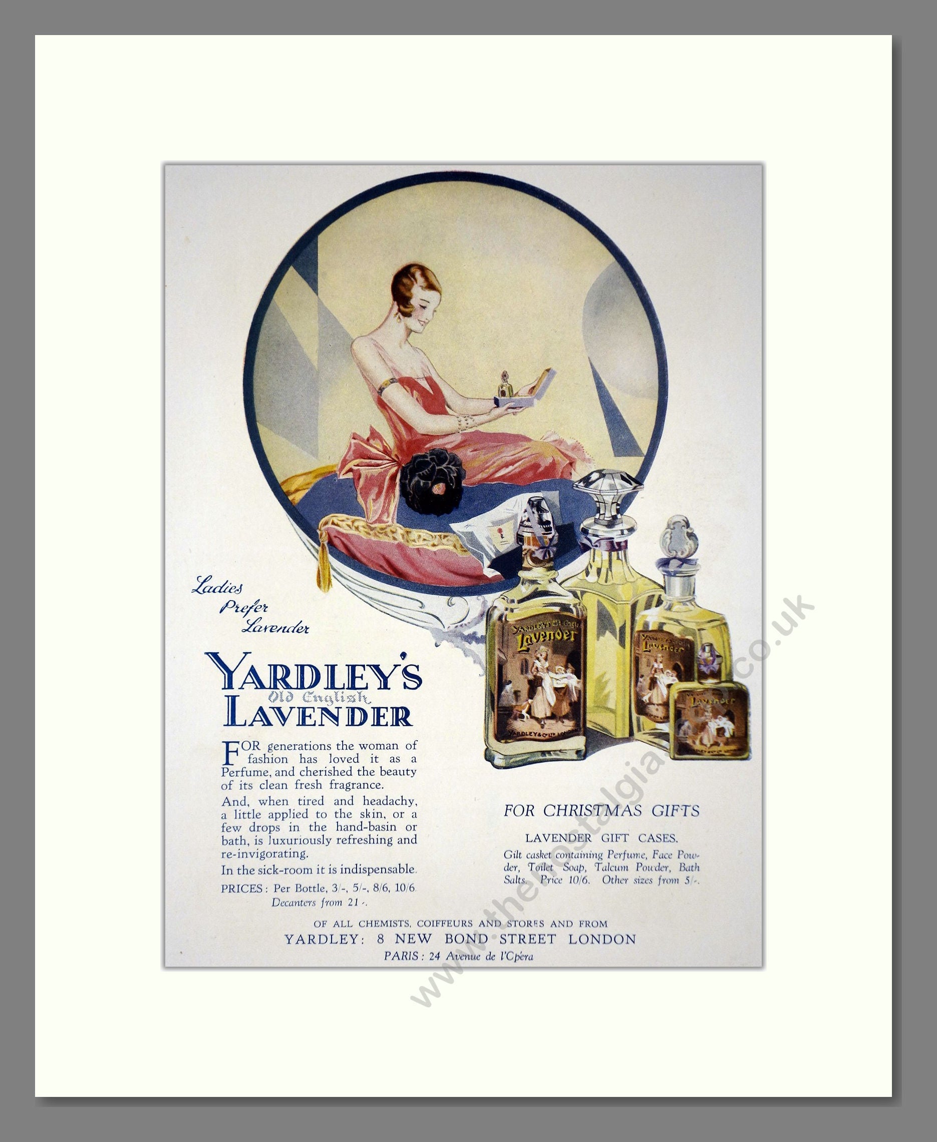 Yardley - Lavender. Vintage Advert 1926 (ref AD66221)