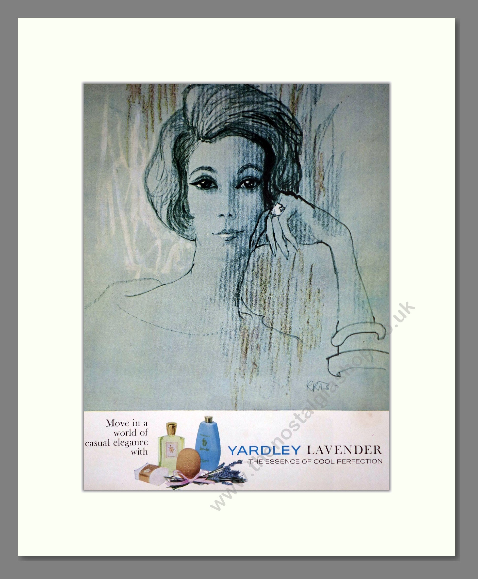Yardley - Lavender. Vintage Advert 1964 (ref AD66231)