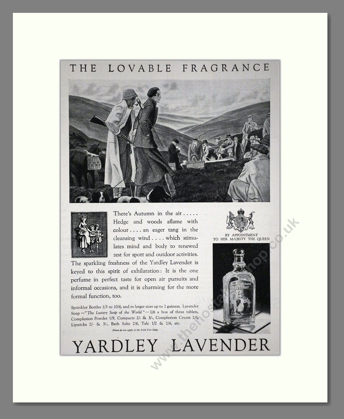 Yardley - Lavender. Vintage Advert 1934 (ref AD66240)