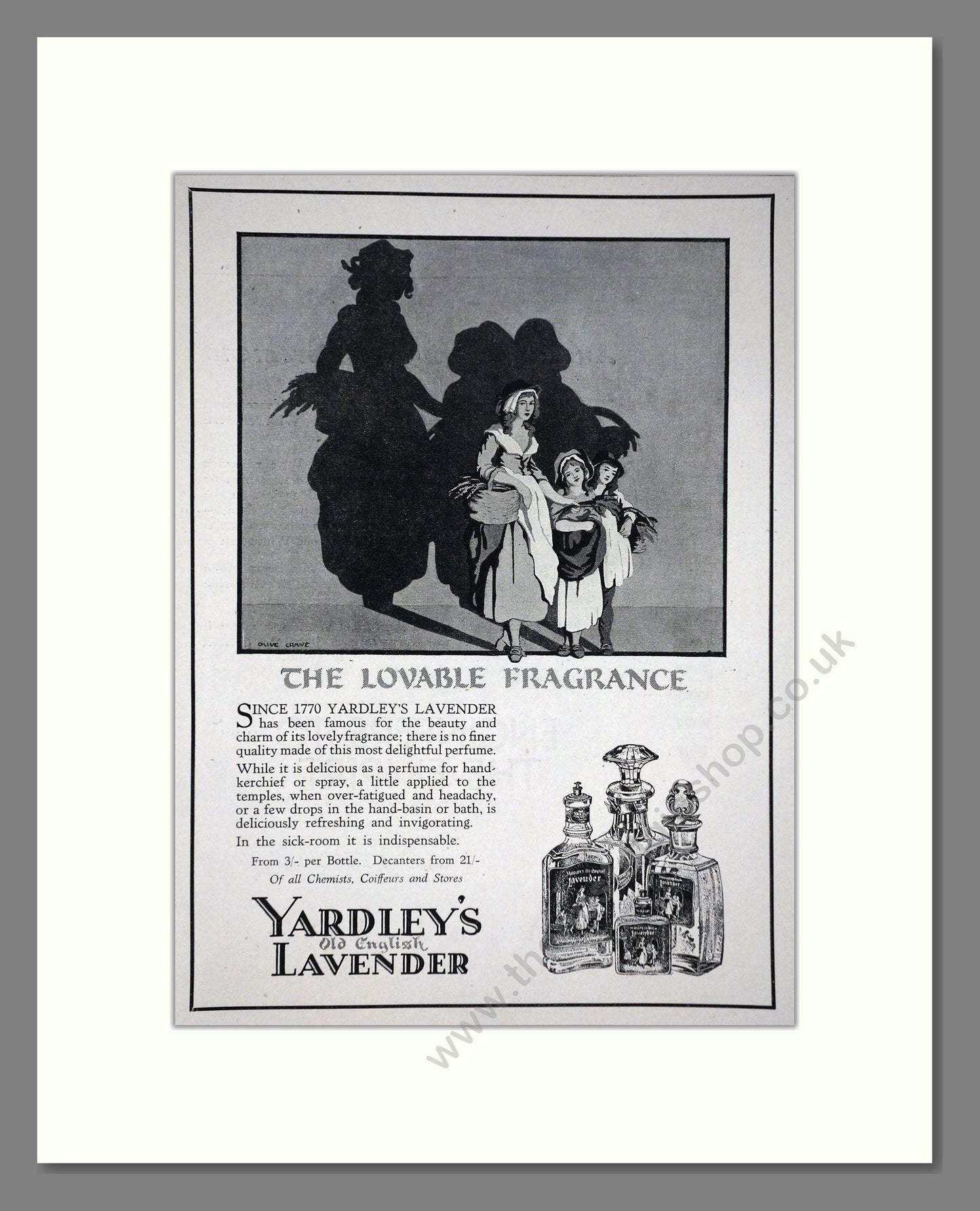 Yardley - Lavender. Vintage Advert 1927 (ref AD66241)