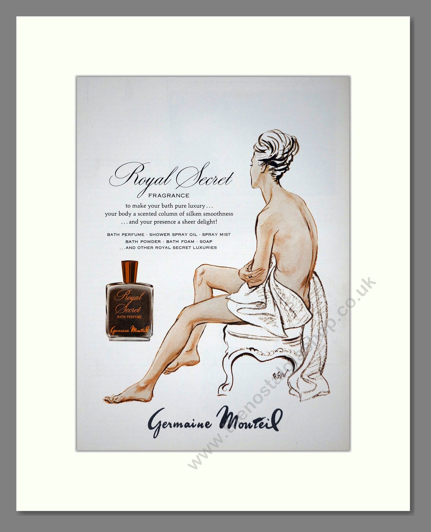 Germaine Mouteil - Royal Secret. Vintage Advert 1967 (ref AD66243)