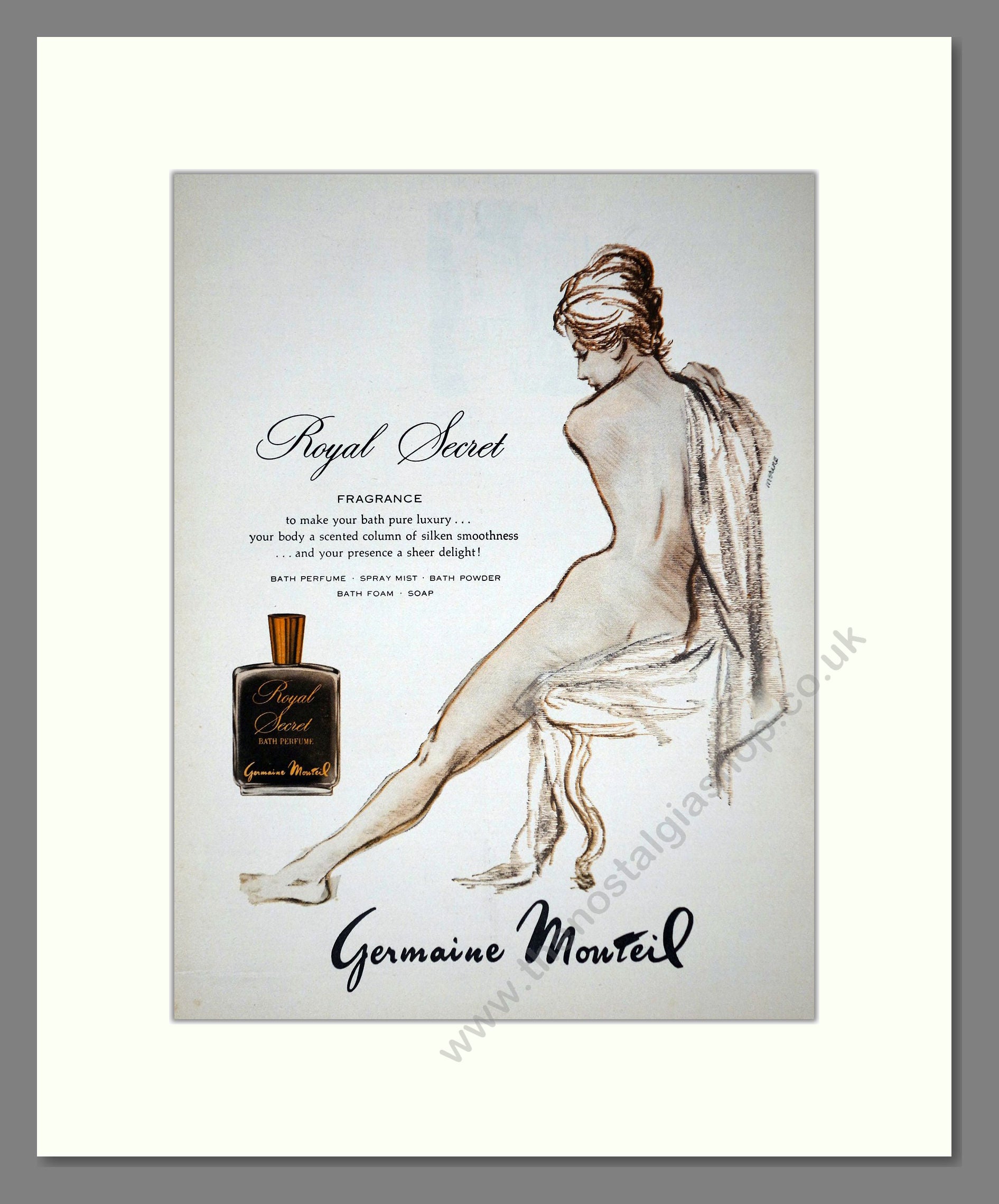 Germaine Mouteil - Royal Secret. Vintage Advert 1963 (ref AD66244)