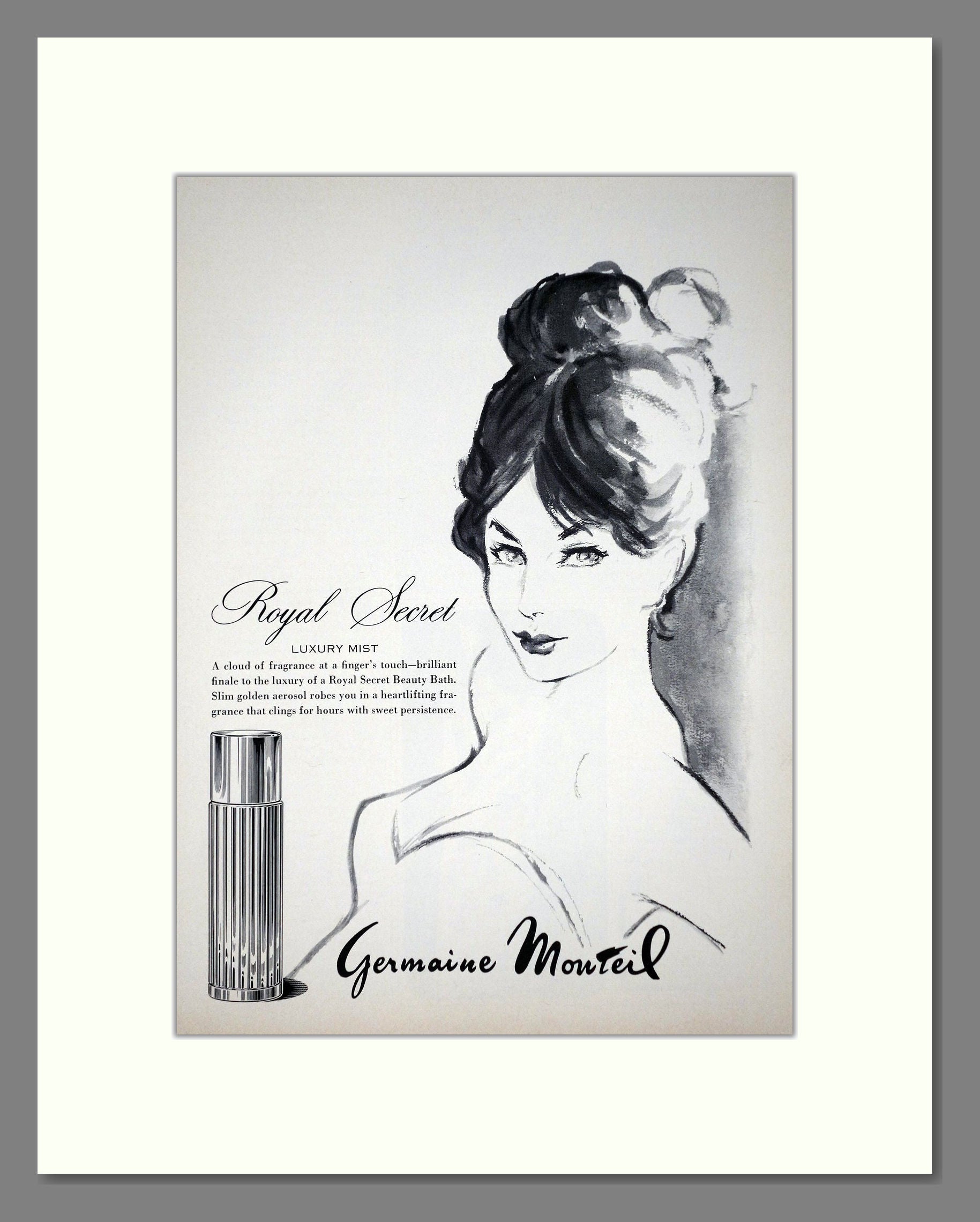 Germaine Mouteil - Royal Secret. Vintage Advert 1963 (ref AD66245)