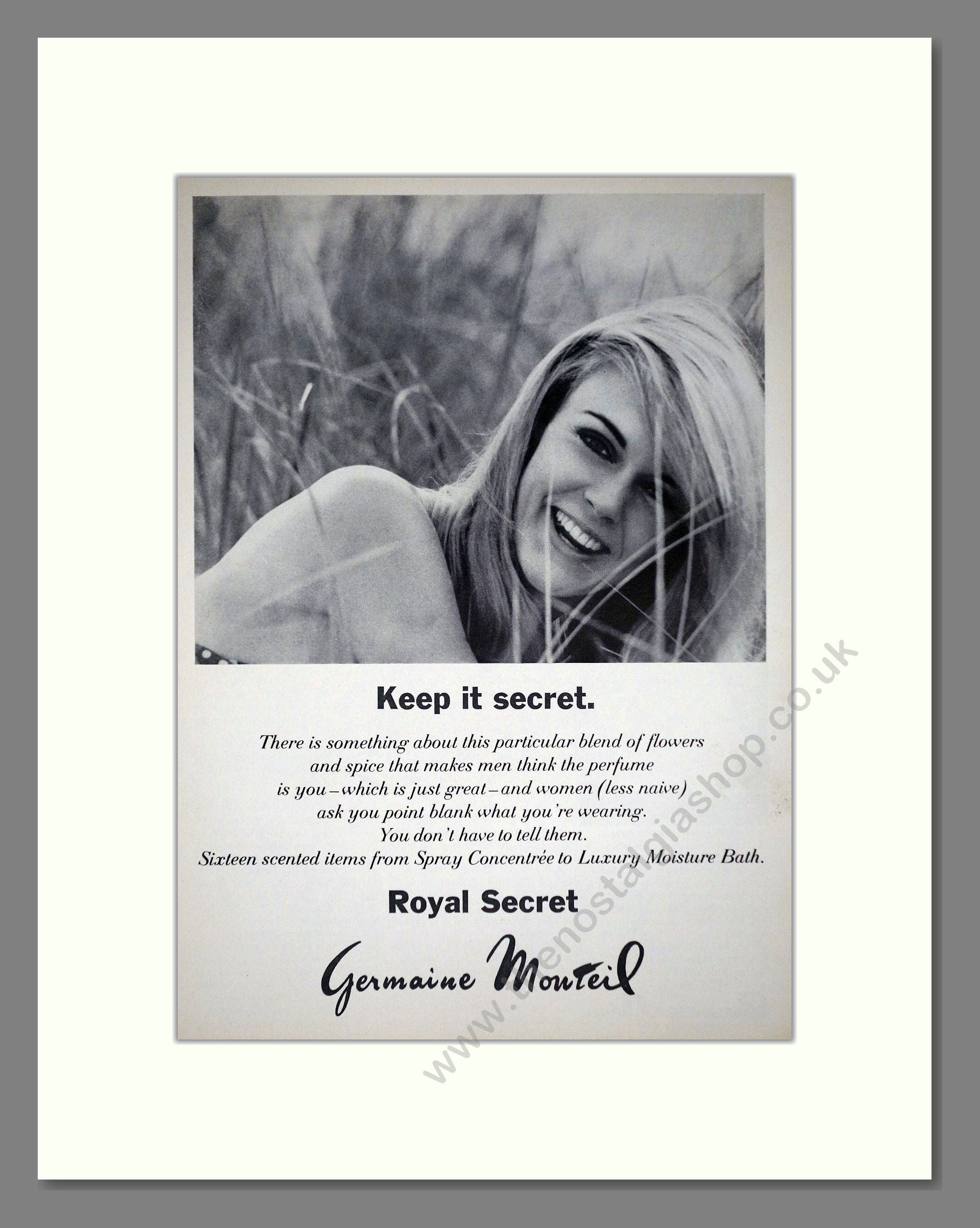 Germaine Mouteil - Royal Secret. Vintage Advert 1968 (ref AD66247)