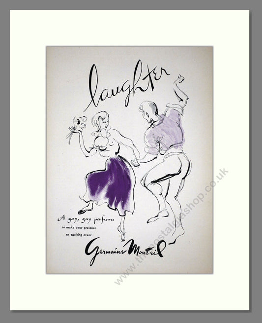 Germaine Mouteil - Laughter. Vintage Advert 1948 (ref AD66250)