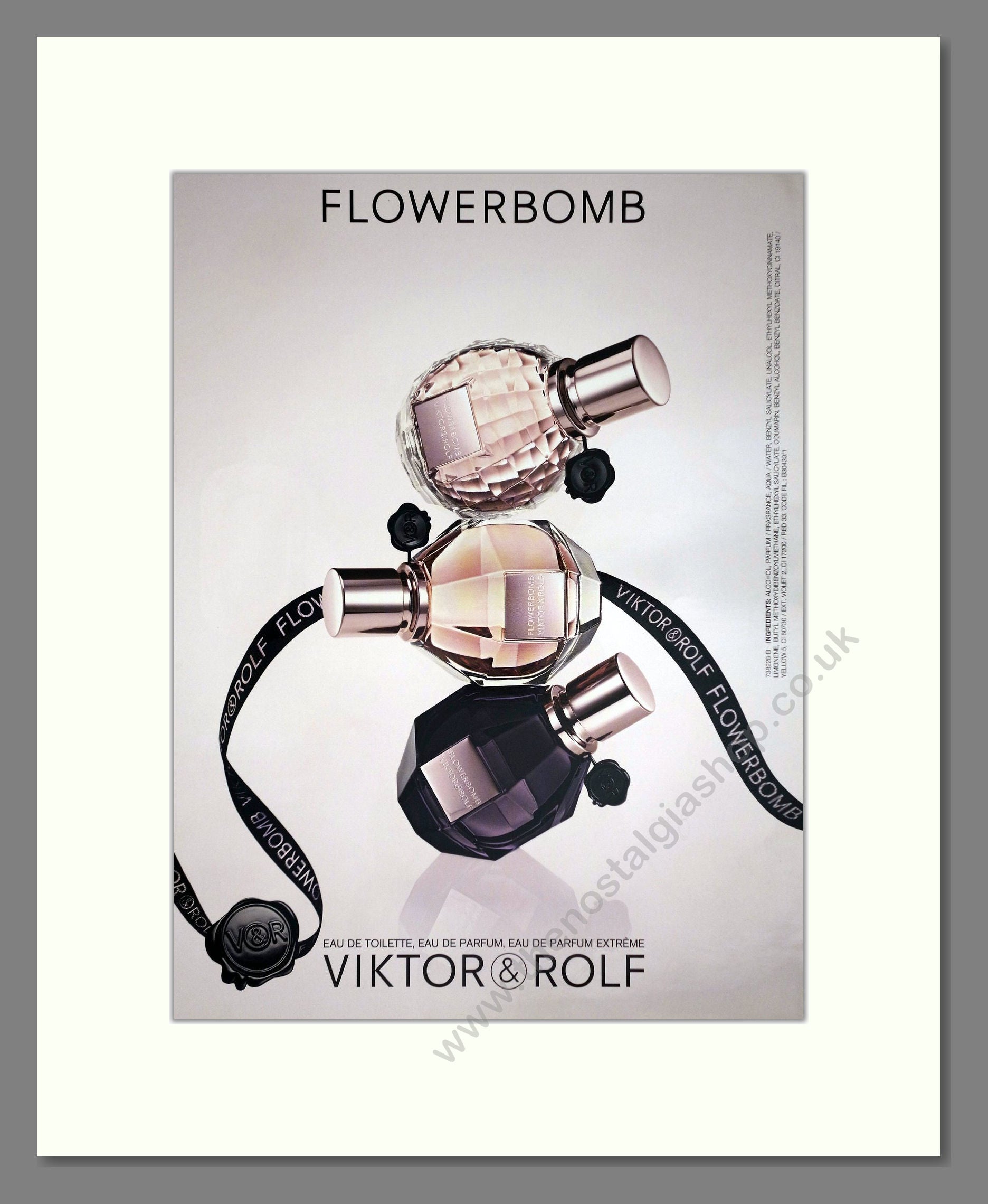 Viktor Rolf - Flowerbomb. Vintage Advert 2009 (ref AD66253)
