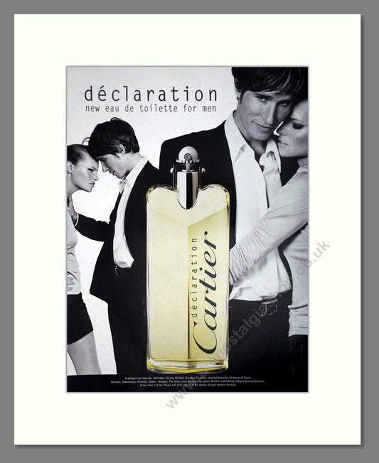 Cartier - Declaration. Vintage Advert 1998 (ref AD66287)