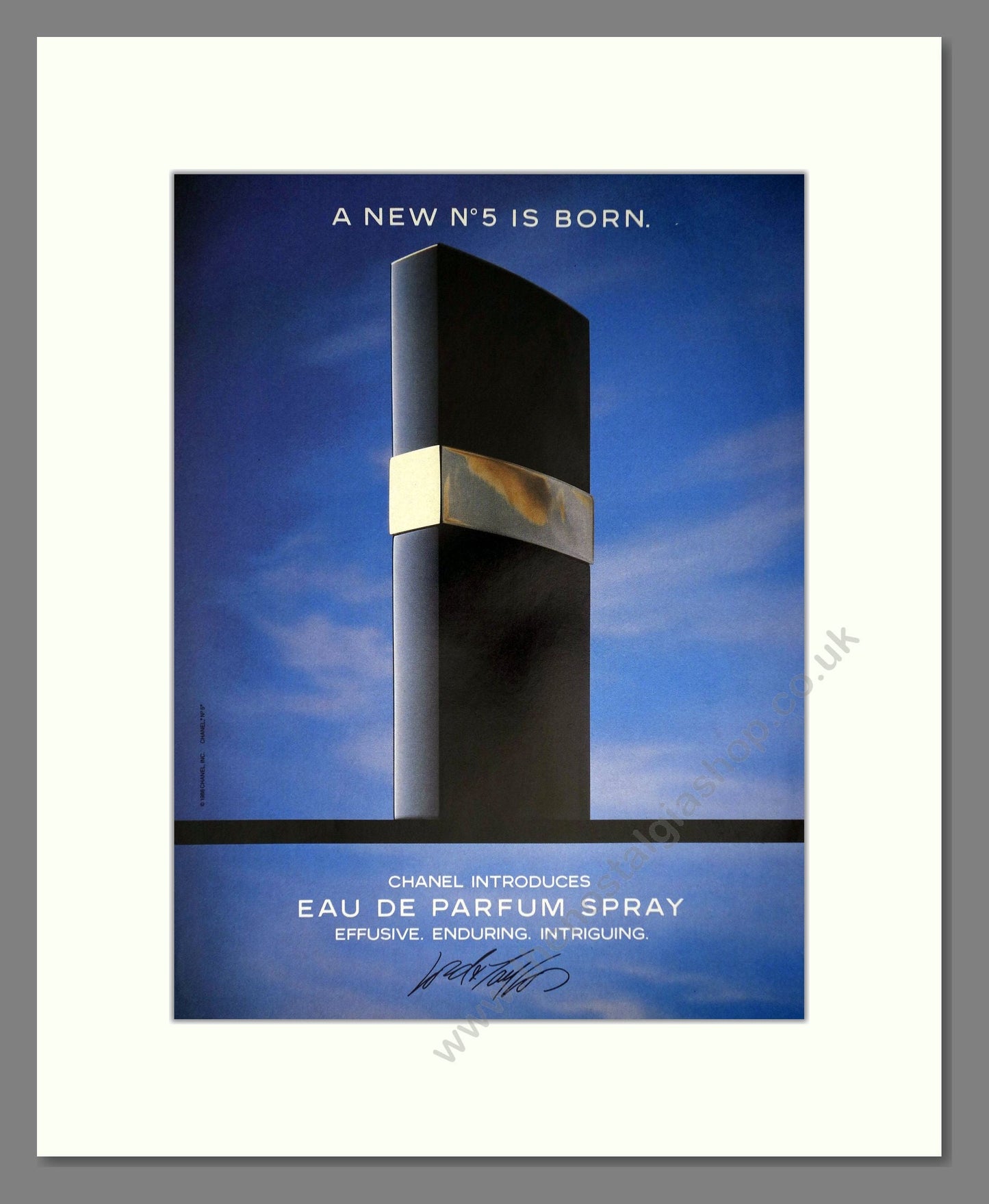 Chanel - No 5. Vintage Advert 1986 (ref AD66298)