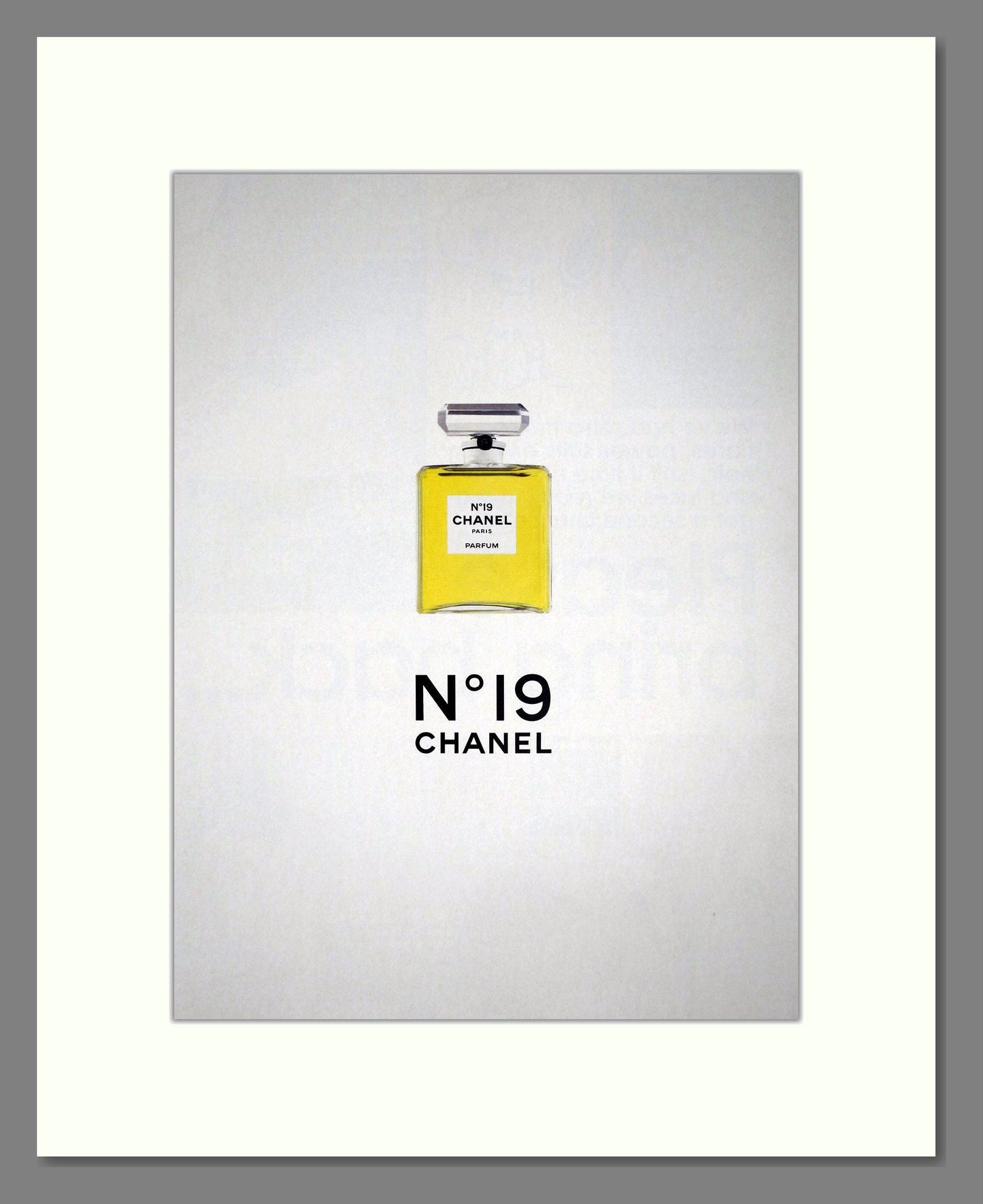 Chanel - No 19. Vintage Advert 1998 (ref AD66299)