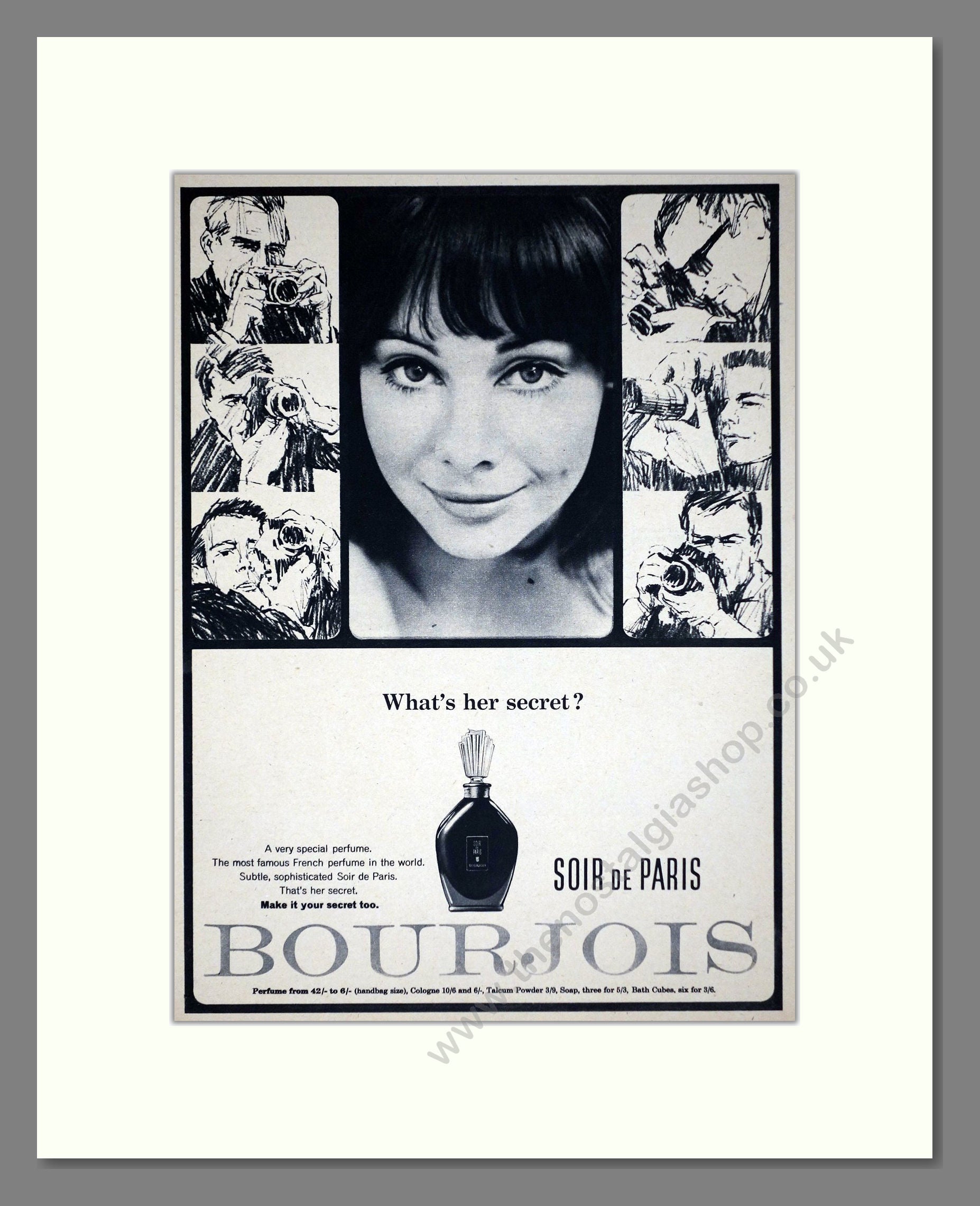 Bourjois - Soir De Paris. Vintage Advert 1965 (ref AD66311)