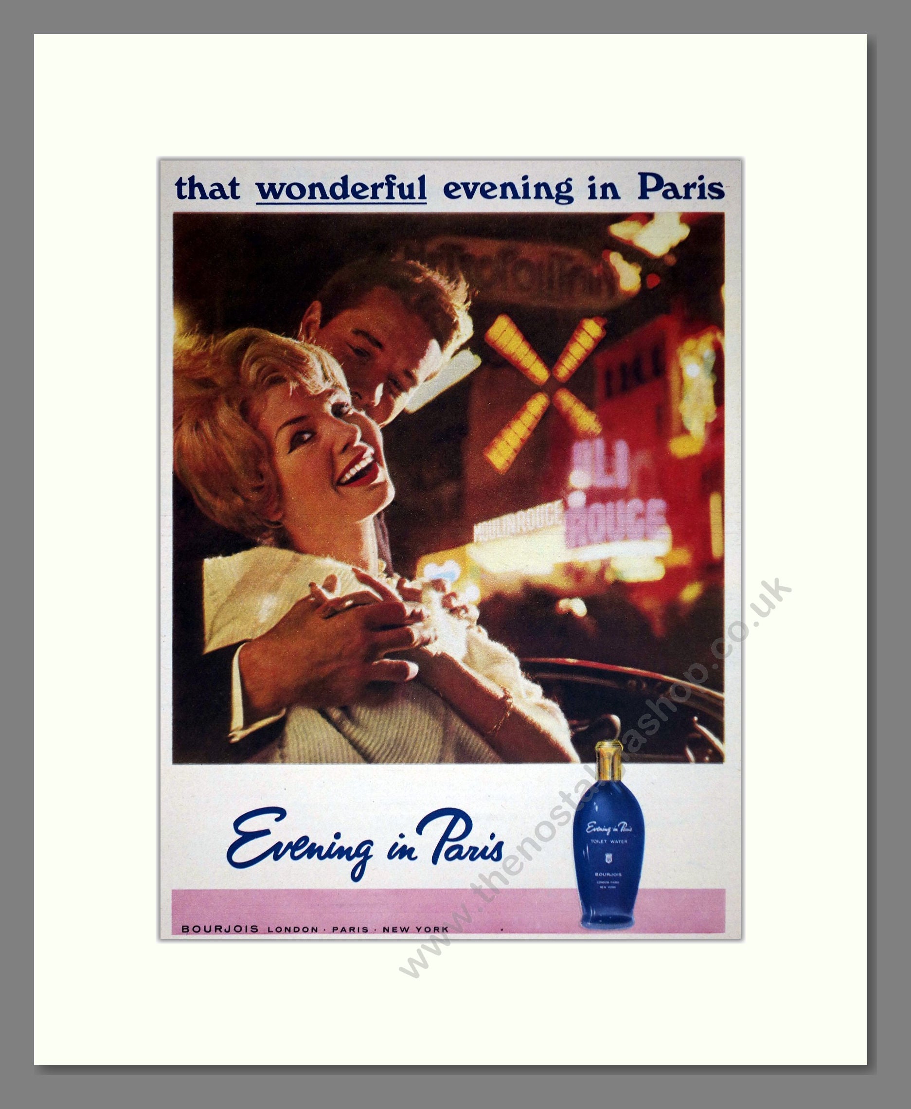 Bourjois - Evening In Paris. Vintage Advert 1962 (ref AD66313)