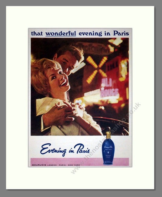 Bourjois - Evening In Paris. Vintage Advert 1962 (ref AD66313)
