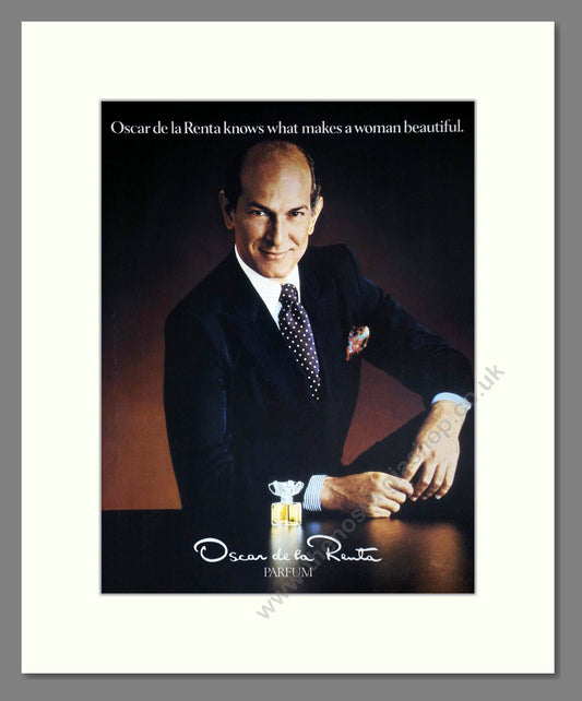 Oscar De La Renta - What Makes A Woman Beautiful. Vintage Advert 1982 (ref AD66319)