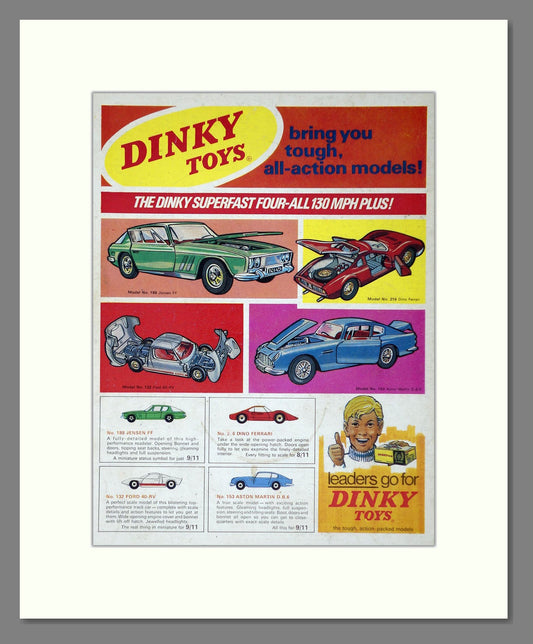 Dinky Toys - Superfast Four-All. Vintage Advert 1968 (ref AD65664)