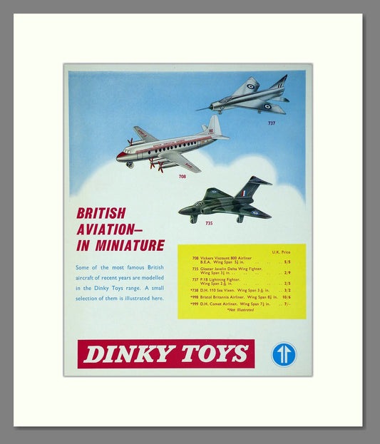 Dinky Toys - British Aviation. Vintage Advert 1963 (ref AD65686)