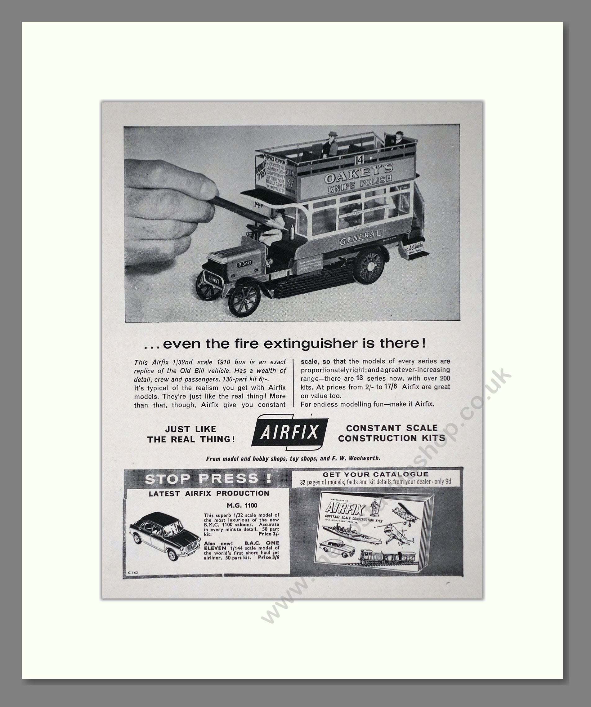 Airfix - Old Bill 1910 Bus. Vintage Advert 1964 (ref AD65870) – The ...