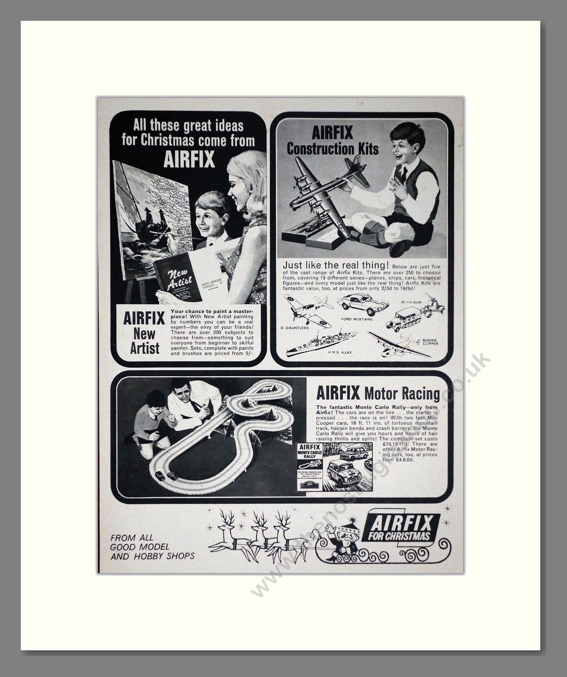 Airfix - Christmas Gifts. Vintage Advert 1967 (ref AD65871)