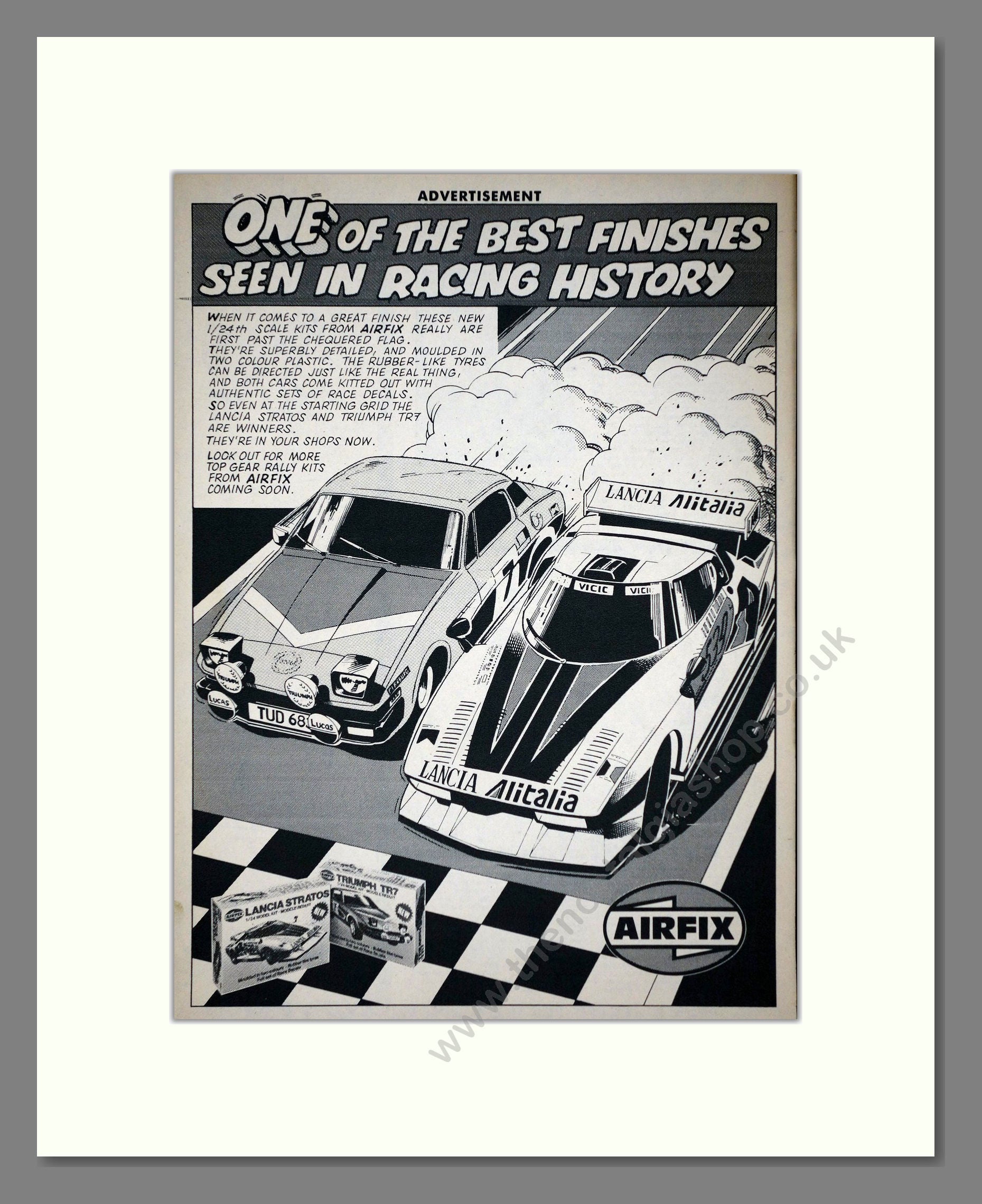 Airfix - TR7 / Stratos. Vintage Advert 1981 (ref AD65879)