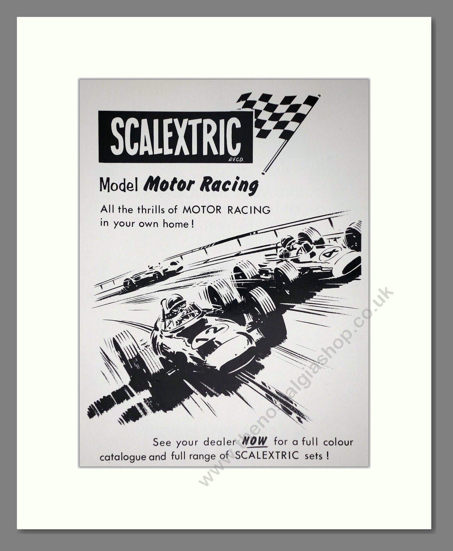 Scalextric - Model Motor Racing. Vintage Advert 1965 (ref AD65883)