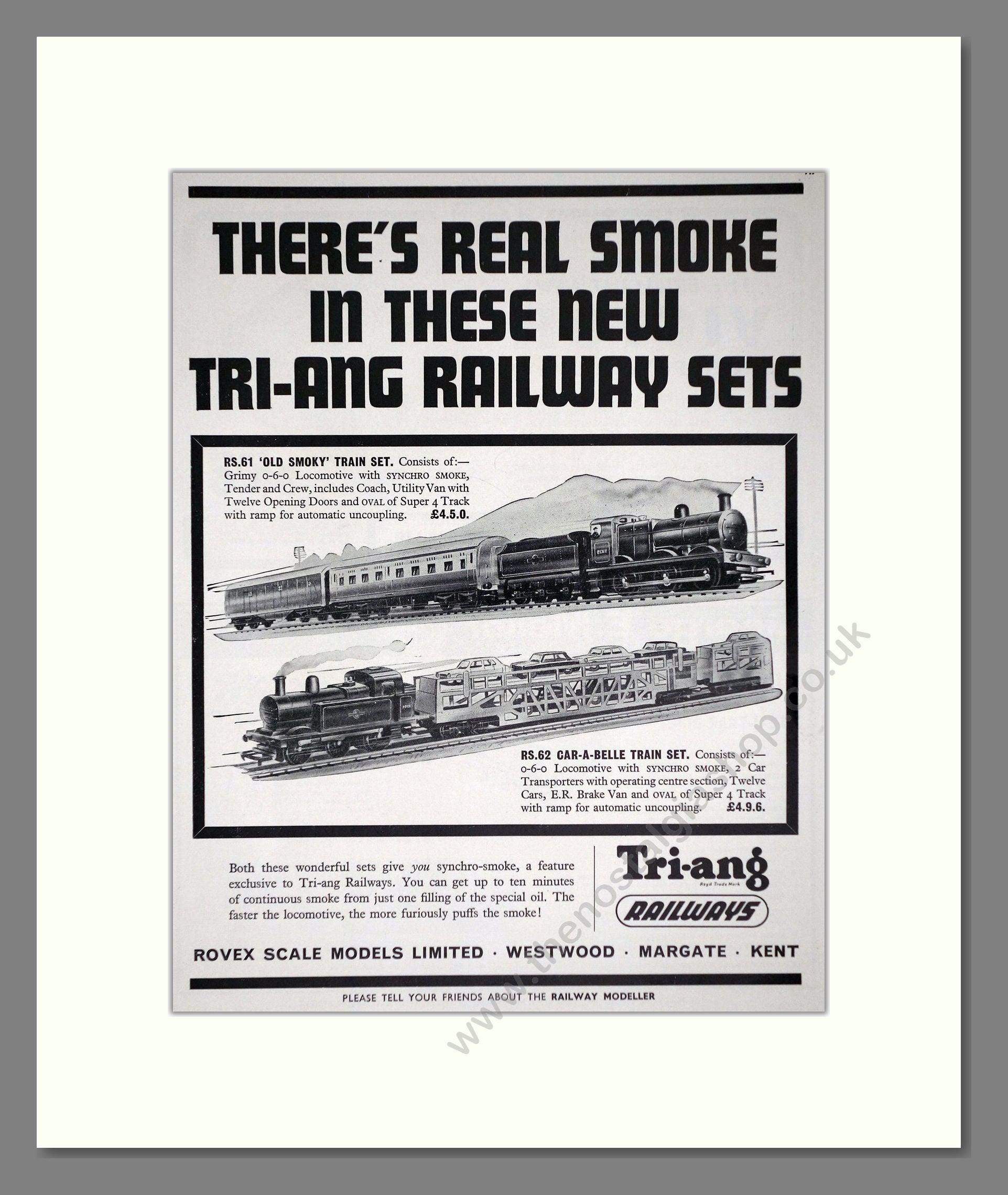 Tri-ang - Model Railways. Vintage Advert 1965 (ref AD65892)