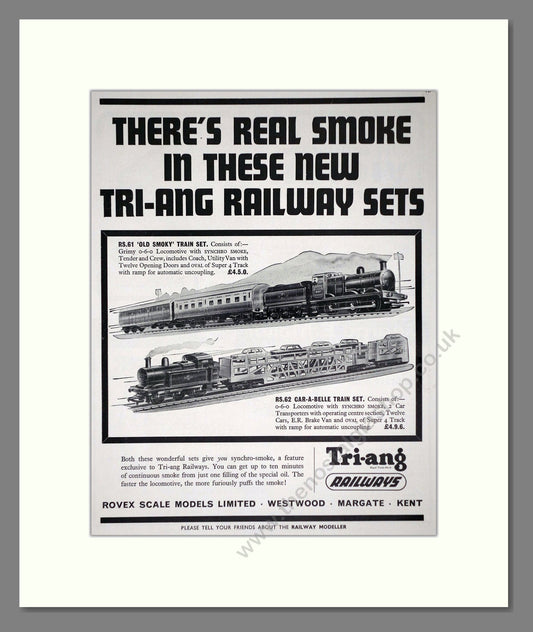 Tri-ang - Model Railways. Vintage Advert 1965 (ref AD65892)