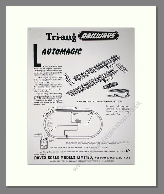 Tri-ang - Model Railways Automagic. Vintage Advert 1964 (ref AD65898)