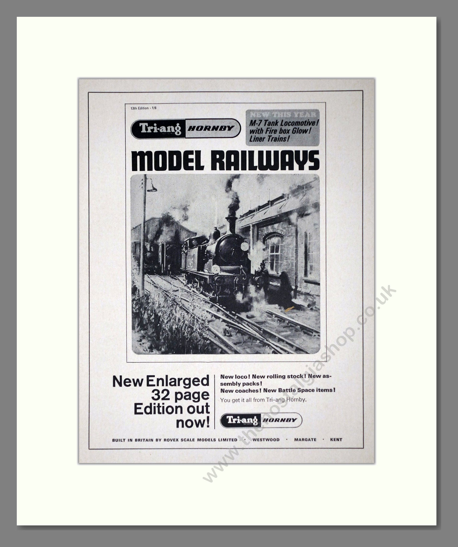 Tri-ang - Model Railways. Vintage Advert 1967 (ref AD65900)