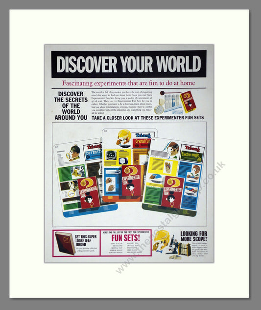 Tri-ang - Experiment Fun Sets. Vintage Advert 1967 (ref AD65904)
