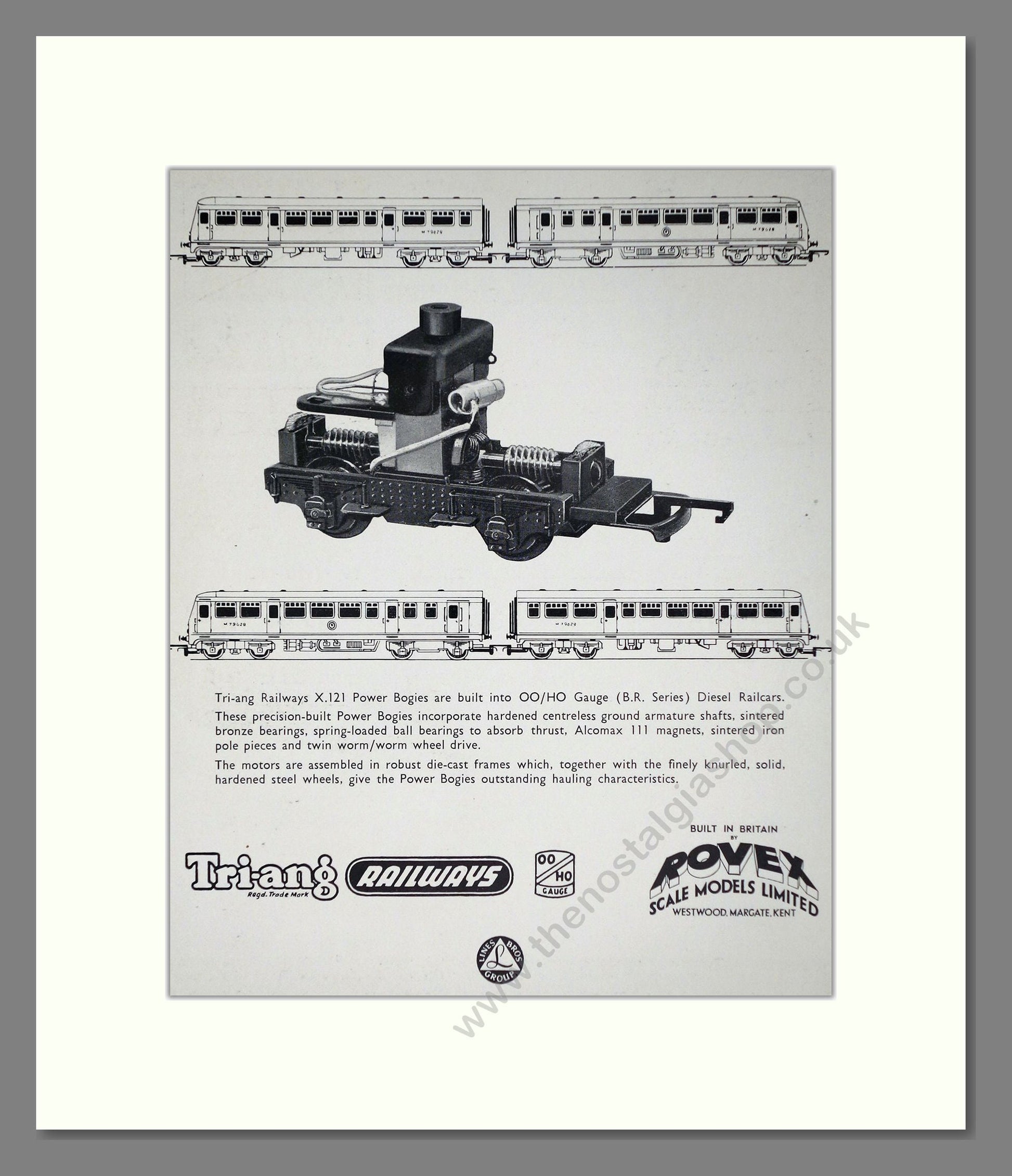 Tri-ang - Model Railways Rovex Models. Vintage Advert 1959 (ref AD65932)