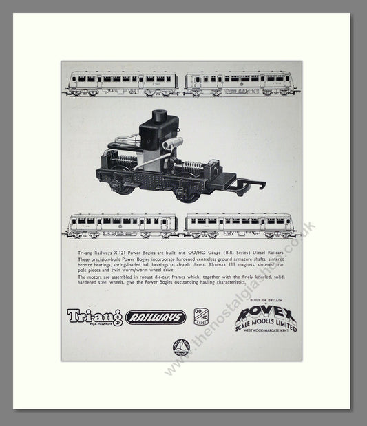 Tri-ang - Model Railways Rovex Models. Vintage Advert 1959 (ref AD65932)