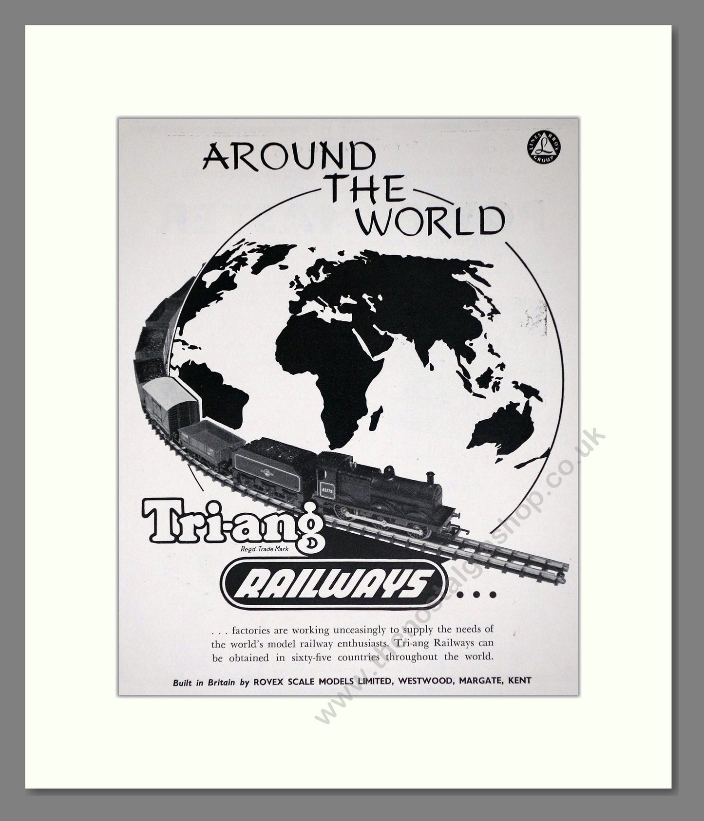 Tri-ang - Model Railways Around The World. Vintage Advert 1960 (ref AD65933)
